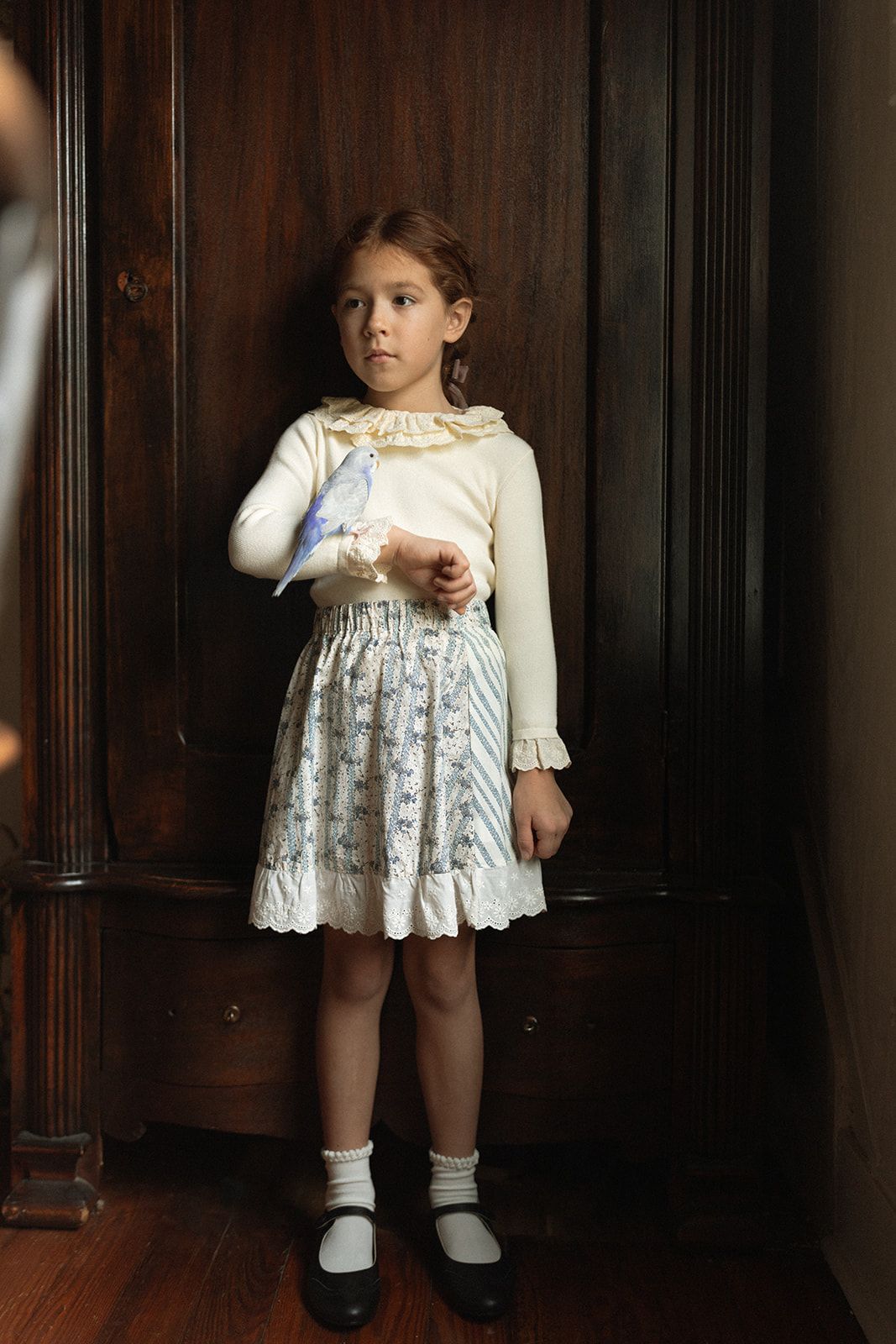 1984 Eyelet Printed Skirt