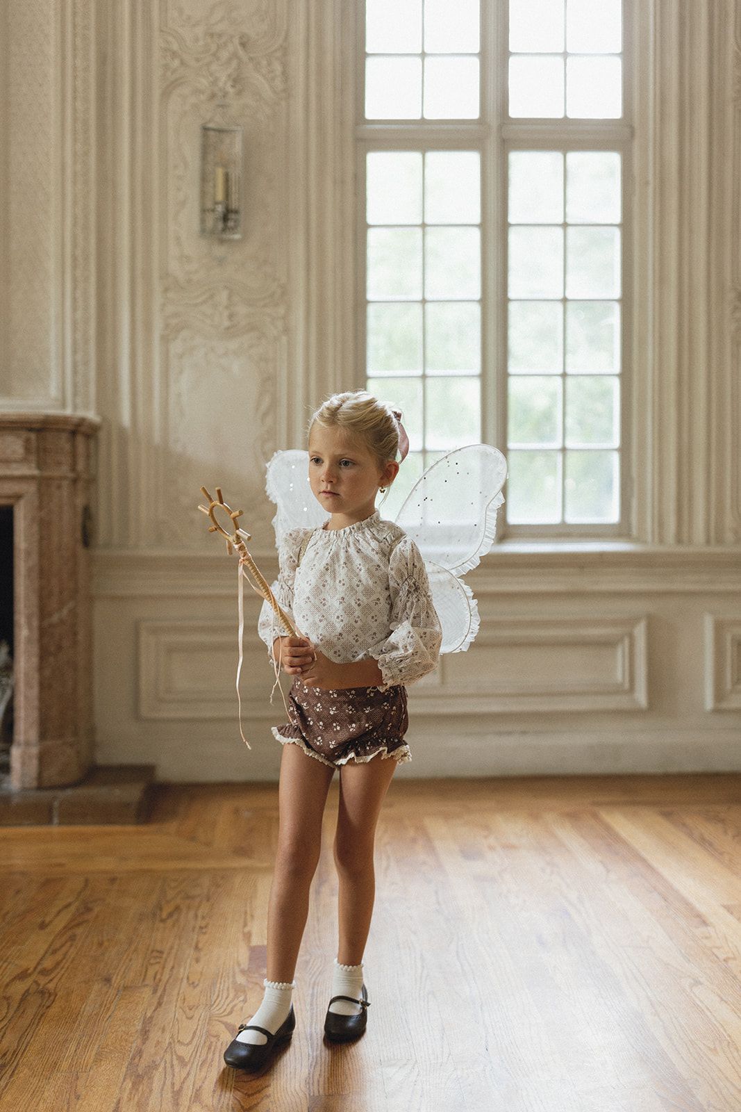 L by Ladida Brown Floral Trellis Ruffle Bloomer