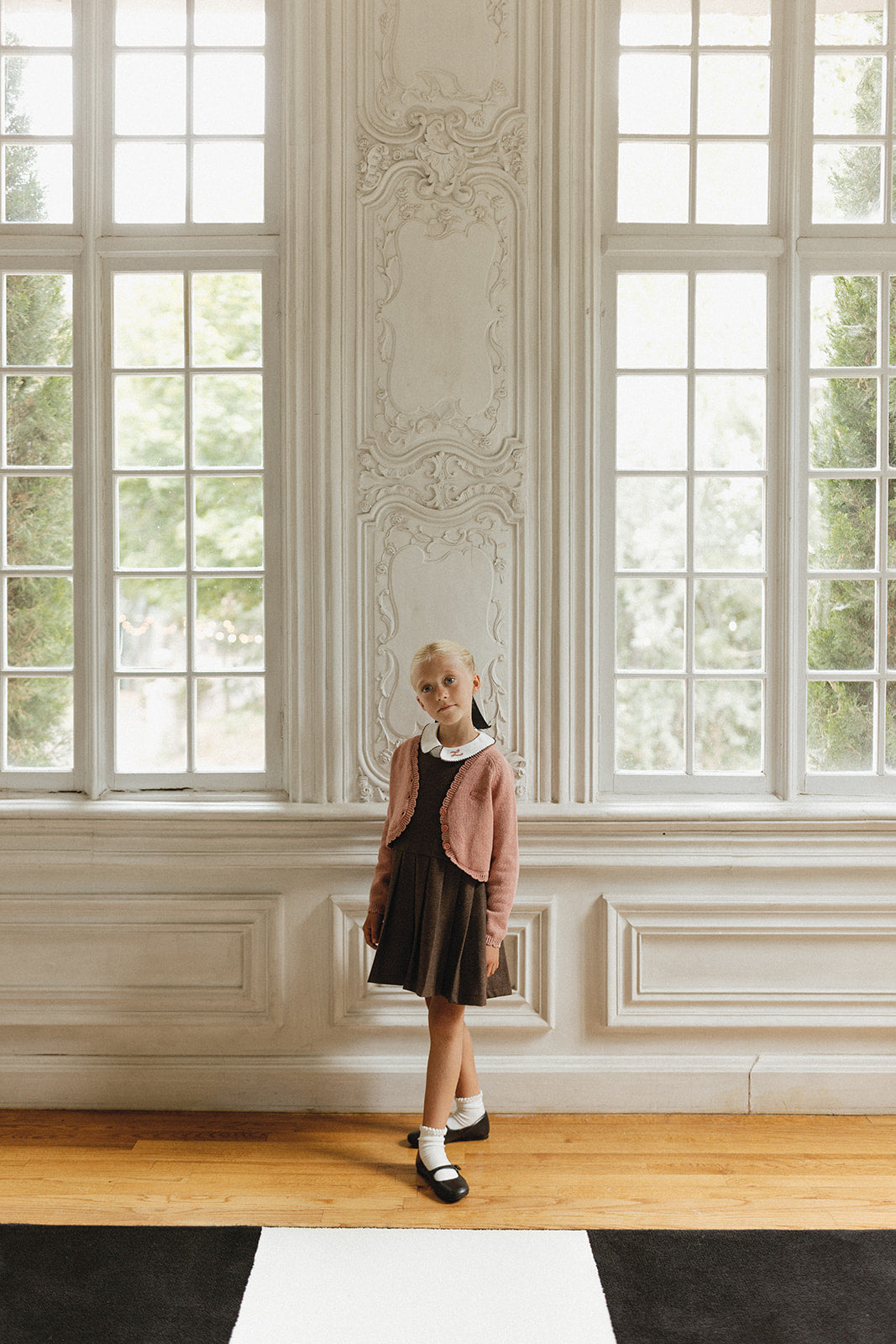 L by Ladida Brown Wool Pleated Jumper