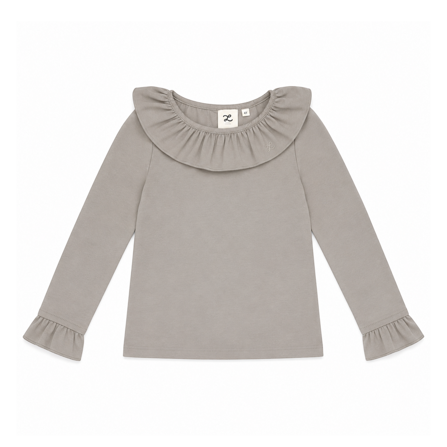 L by Ladida Brown Ruffle Shirt