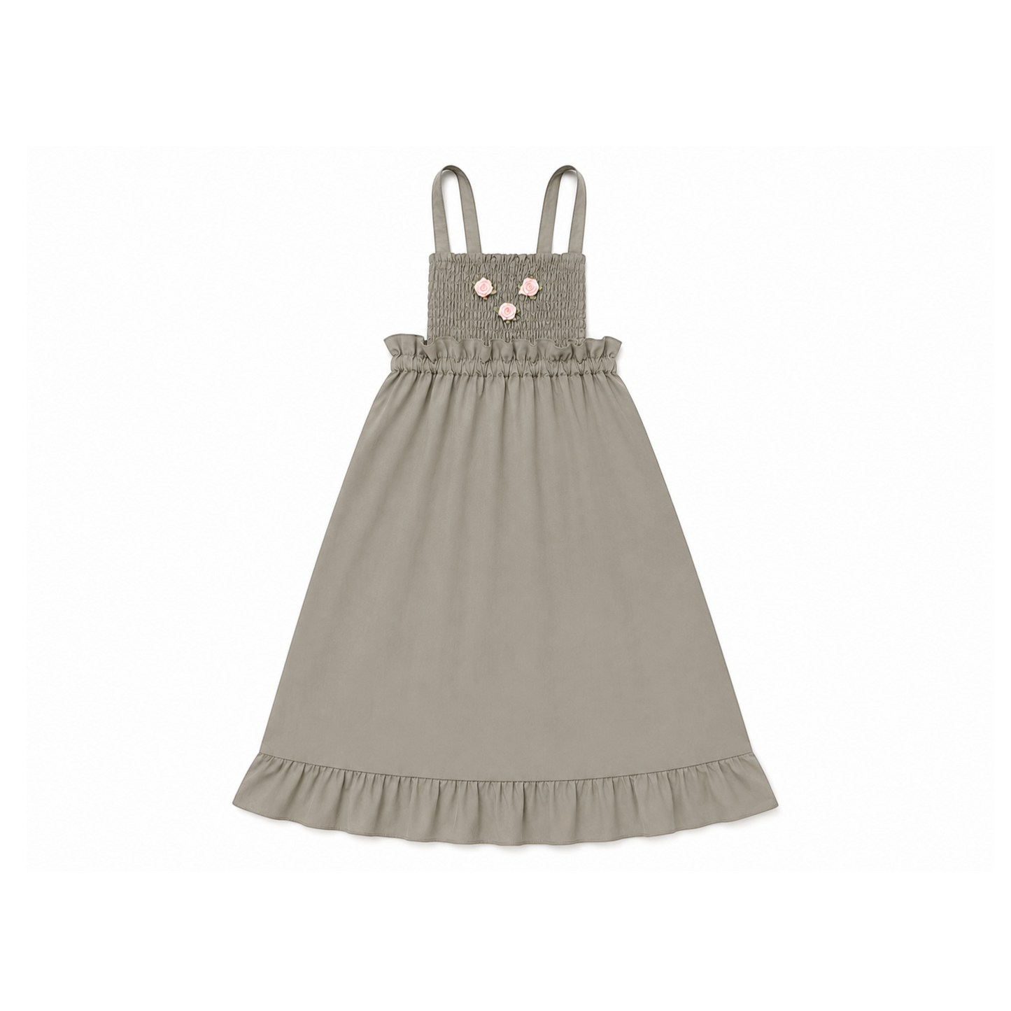 L by Ladida Taupe Smocked Maxi Jumper