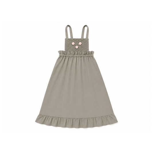 L by Ladida Taupe Smocked Maxi Jumper