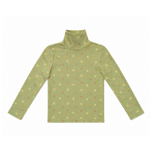 L by Ladida Circle Print Turtleneck