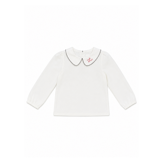 L by Ladida Cream Embroider Blouse