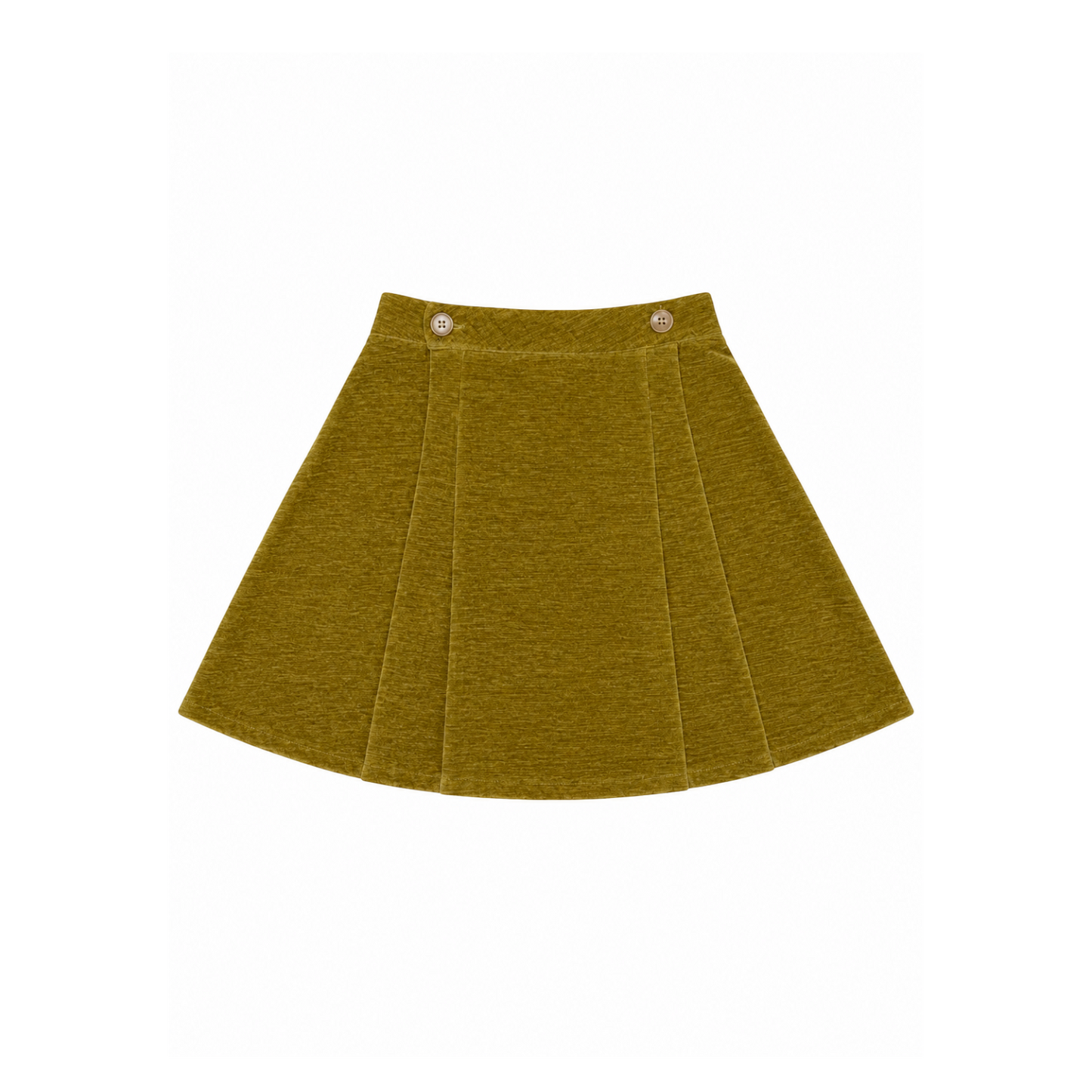 L by Ladida Mustard Pleated Skirt