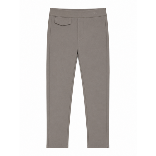 L by Ladida Taupe Ponte Button Pants