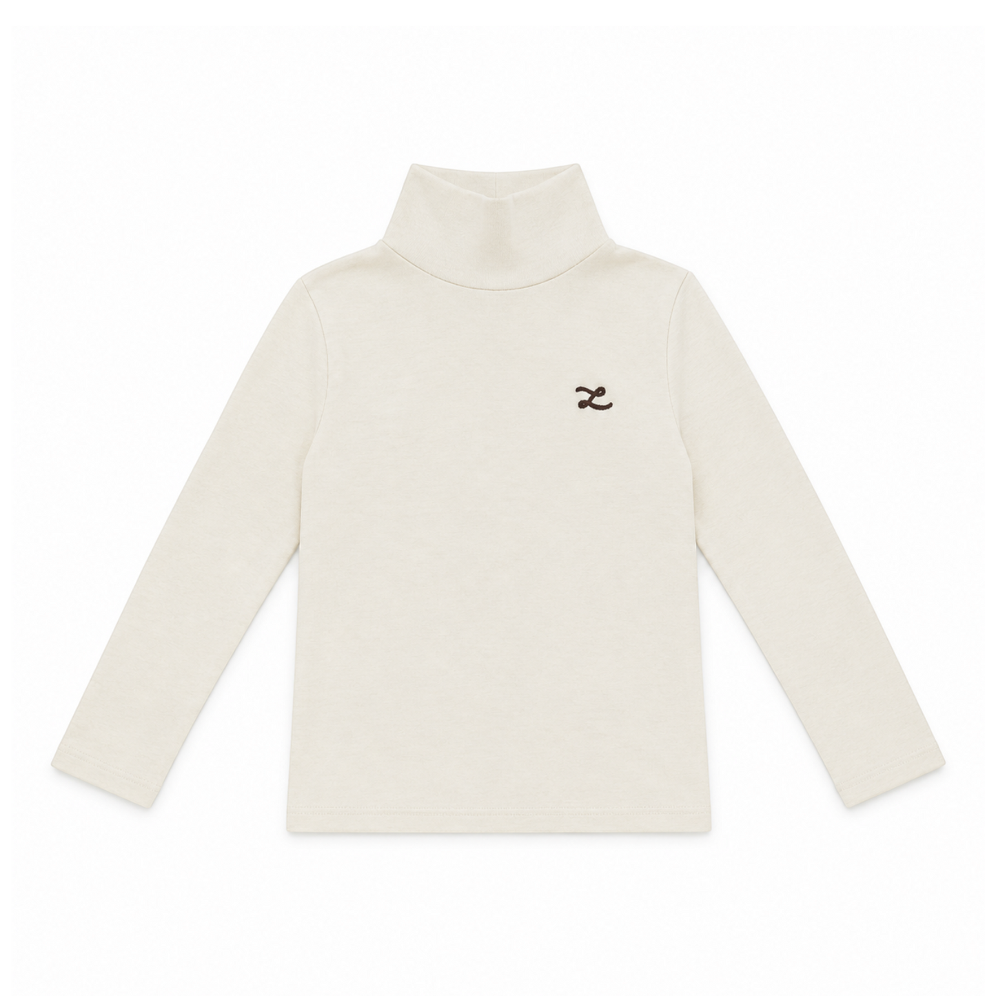 L by Ladida Cream Patch Turtleneck