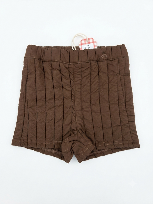 1984 Brown Quilted Shorts