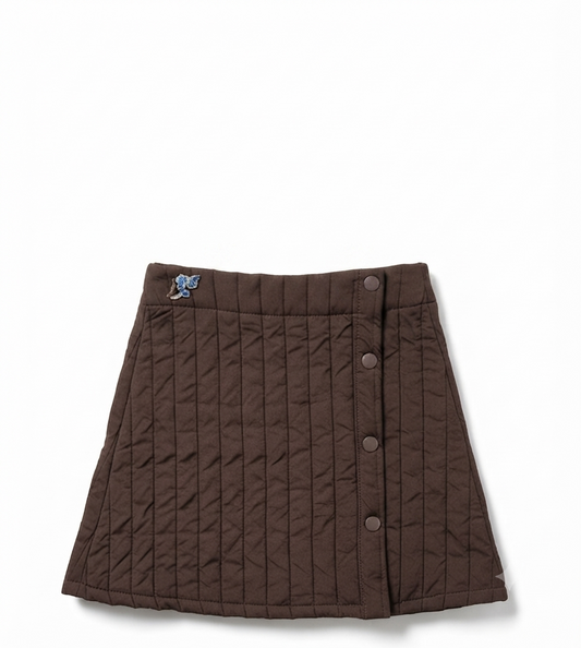 1984 Brown Quilted Skirt