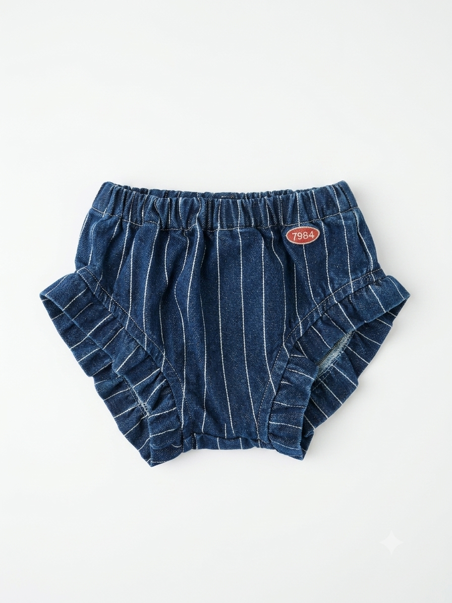 1984 Striped Denim Bloomer