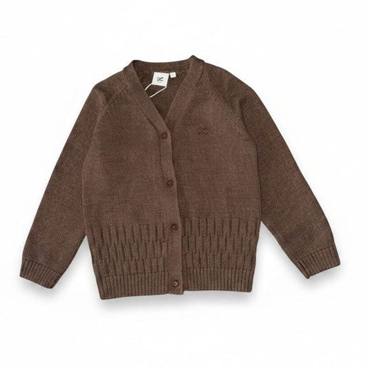 L by Ladida Brown Textured Cardigan