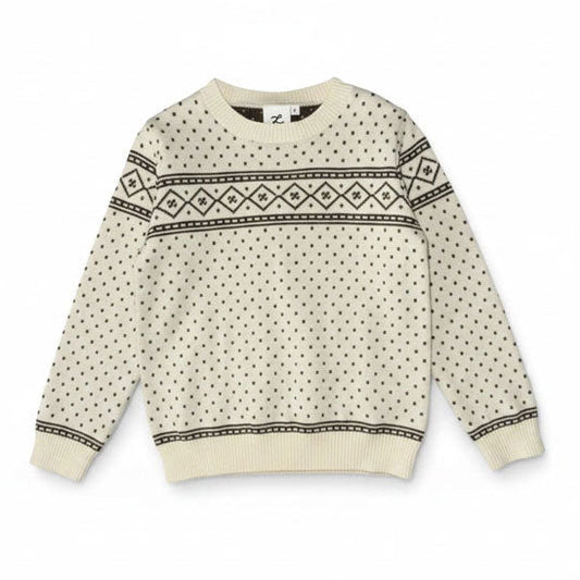 L by Ladida Cream Jacquard Sweater