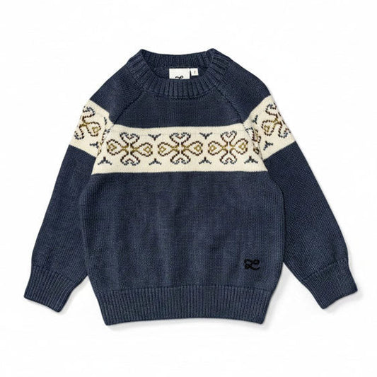 L by Ladida Slate Jacquard Sweater