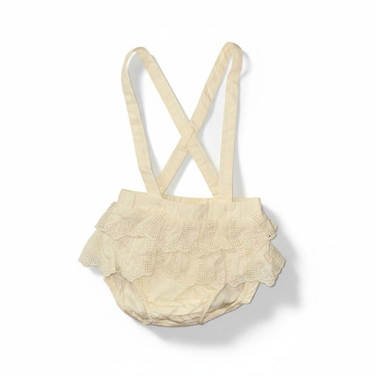 L by Ladida Cream Eyelet Trim Bloomer