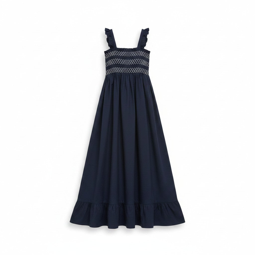 L by Ladida Black Smocked Maxi Jumper