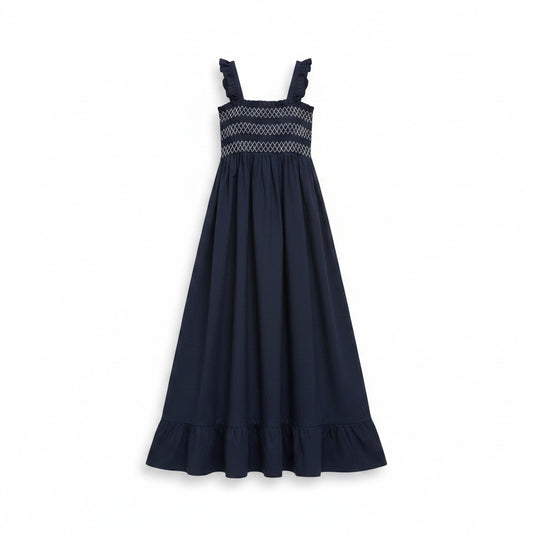 L by Ladida Black Smocked Maxi Jumper