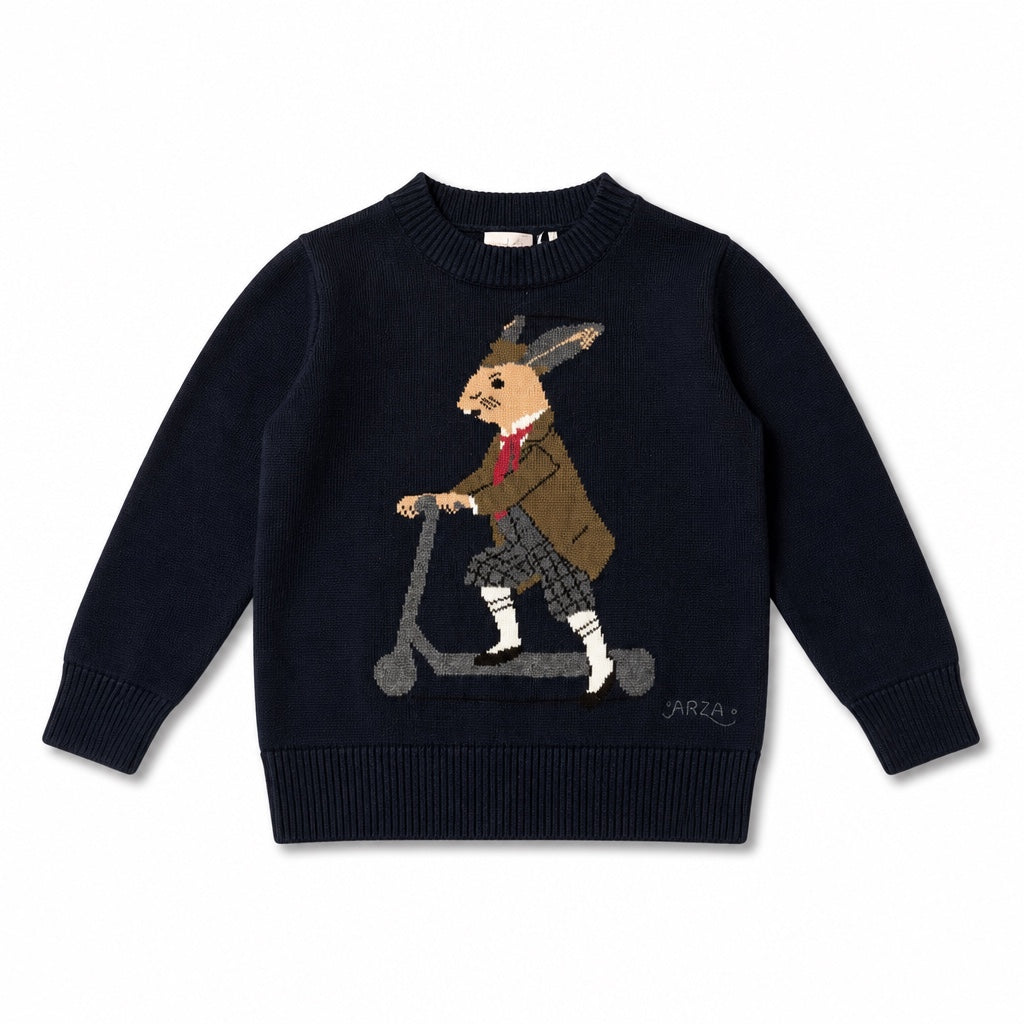 Arza Taupe Big Bunny Sweater