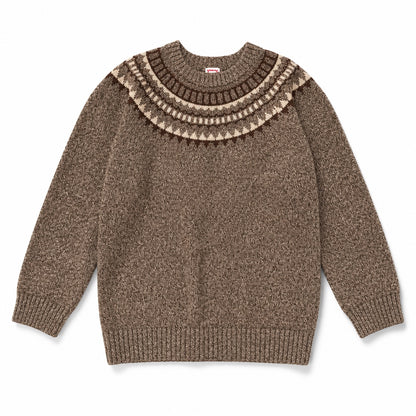 1984 Brown Fairisle Sweater