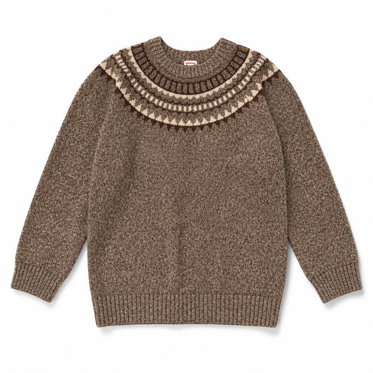 1984 Brown Fairisle Sweater