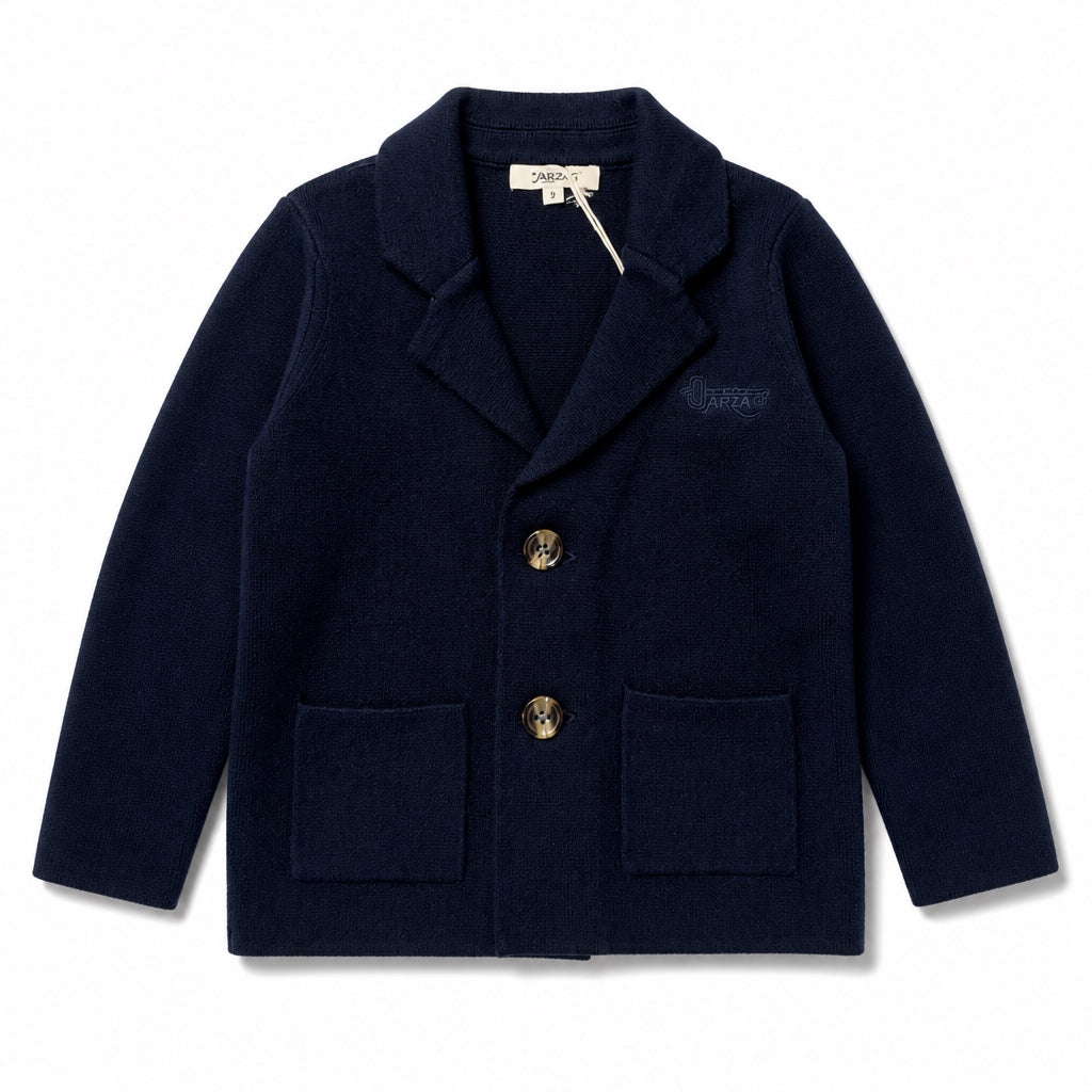 Arza Navy Knit Blazer