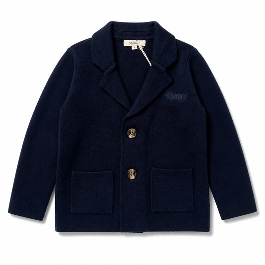 Arza Navy Knit Blazer
