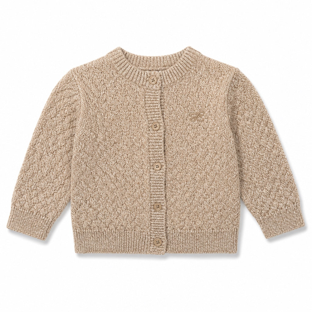 L by Ladida Sand Woven Knit Cardigan