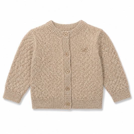 L by Ladida Sand Woven Knit Cardigan