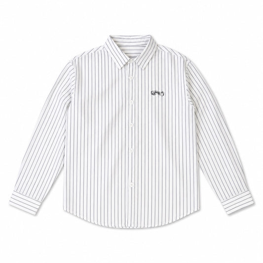Arza Black Pinstripe Button Down Shirt
