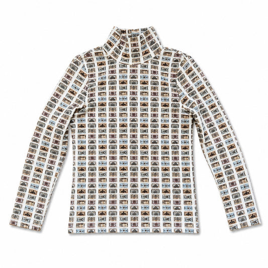 1984 Ticket Print Turtleneck