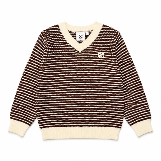 L by Ladida Brown Textured Knit Sweater