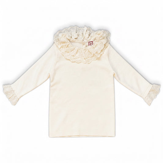 1984 Cream Eyelet Sweater