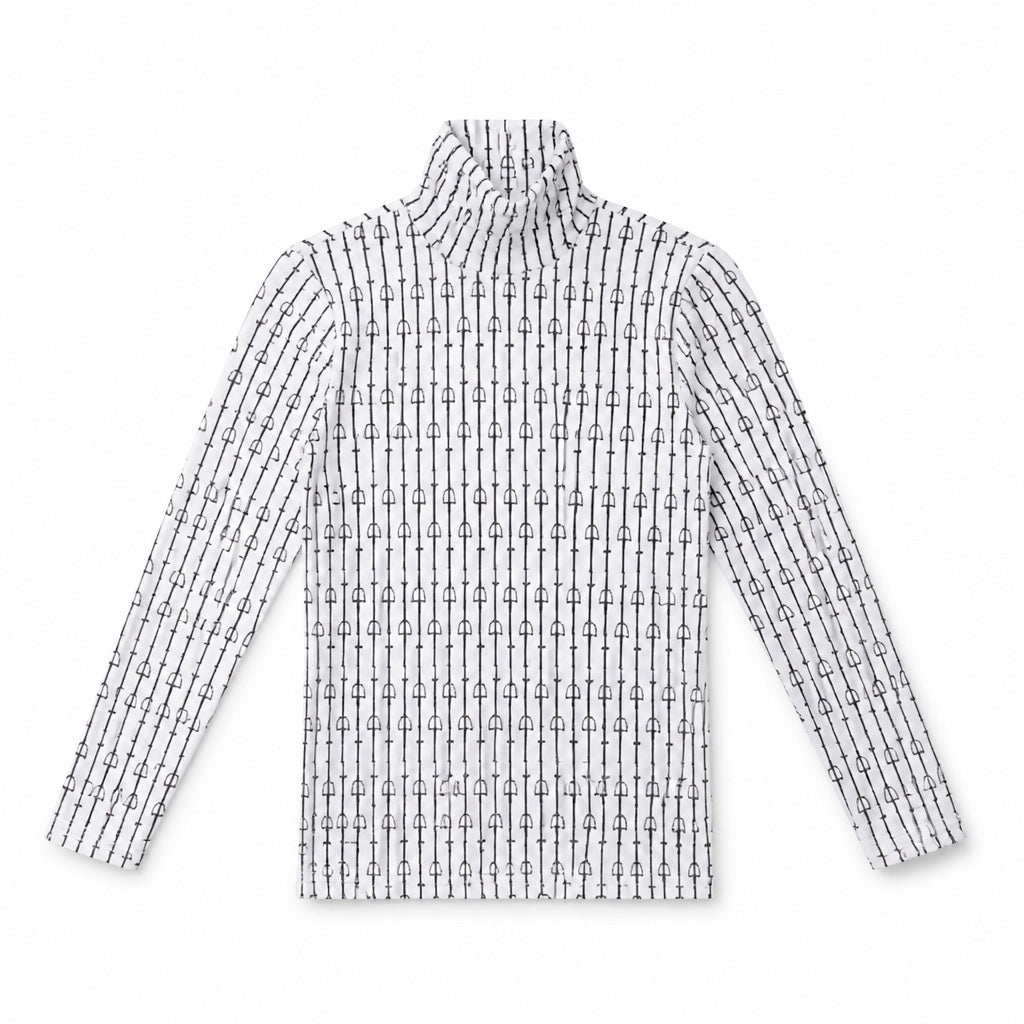 1984 Buckle Print Turtleneck