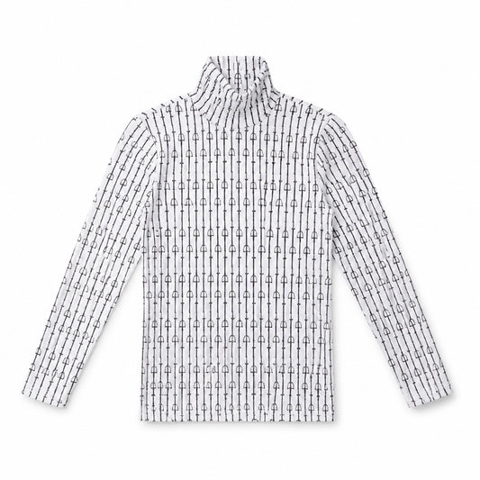 1984 Buckle Print Turtleneck