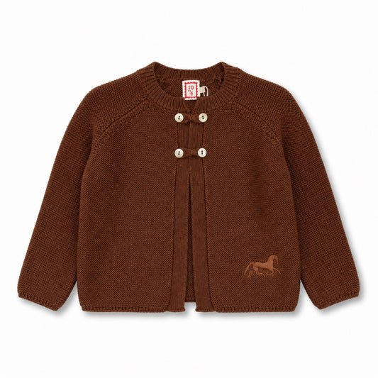 1984 Brown Knit Cardigan