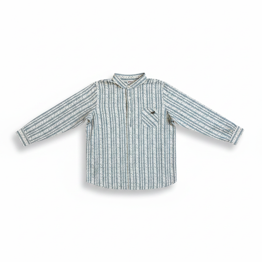 1984 Wide Striped Tunic Shirt