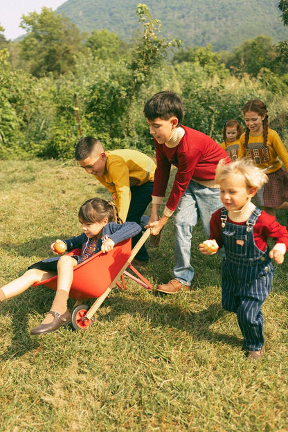 1984 Striped Denim Overalls