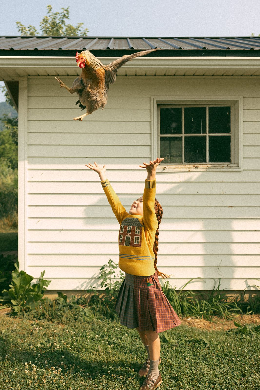1984 Patchwork Plaid Pleated Skirt