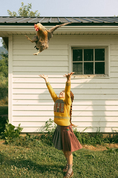 1984 Patchwork Plaid Pleated Skirt
