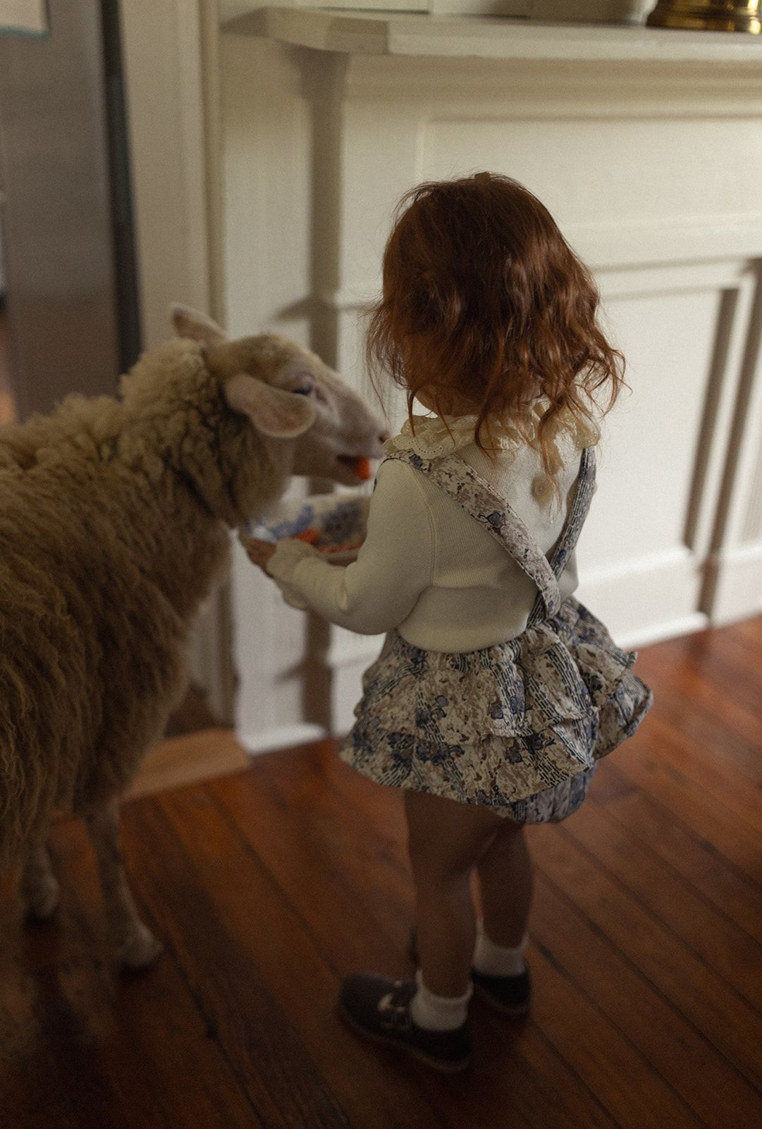 1984 Dusty Floral Ruffle Bloomer