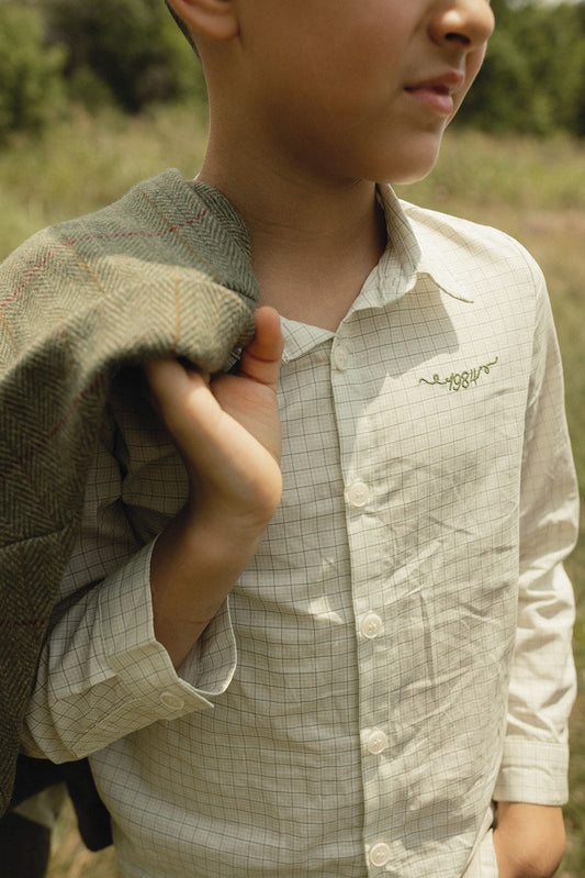 1984 Cream Checked Shirt