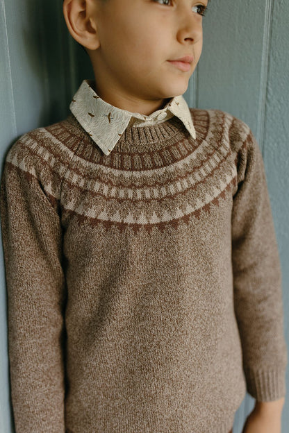 1984 Brown Fairisle Sweater