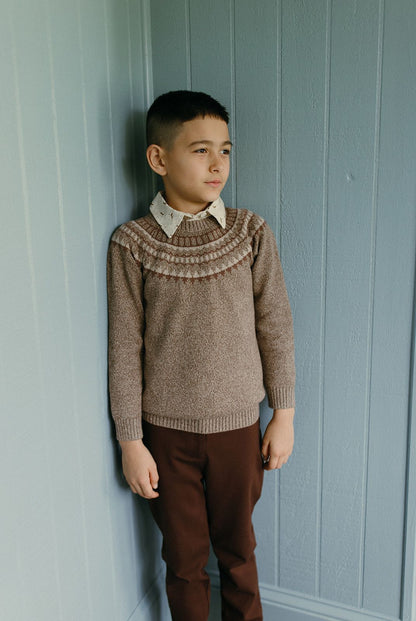 1984 Brown Fairisle Sweater