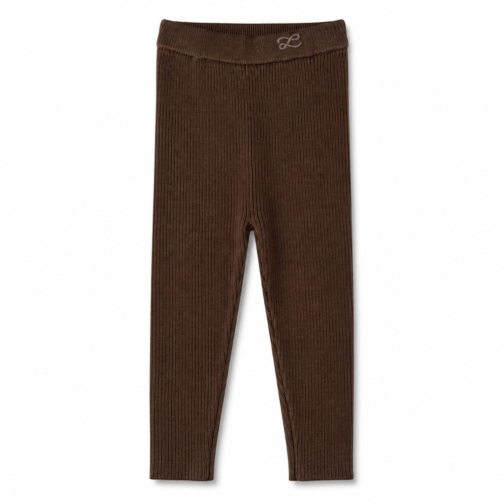 L by Ladida Brown Knit Leggings
