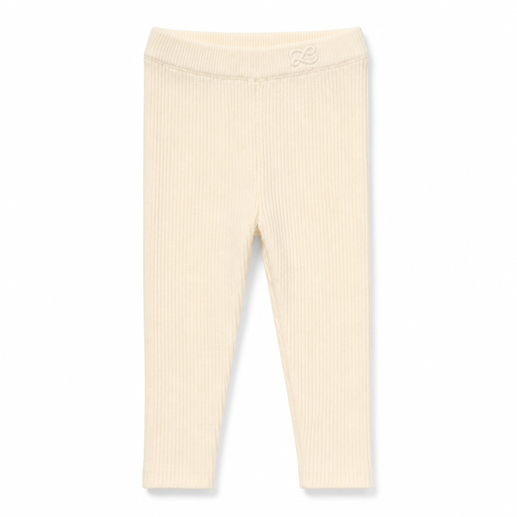 L by Ladida Cream Knit Leggings